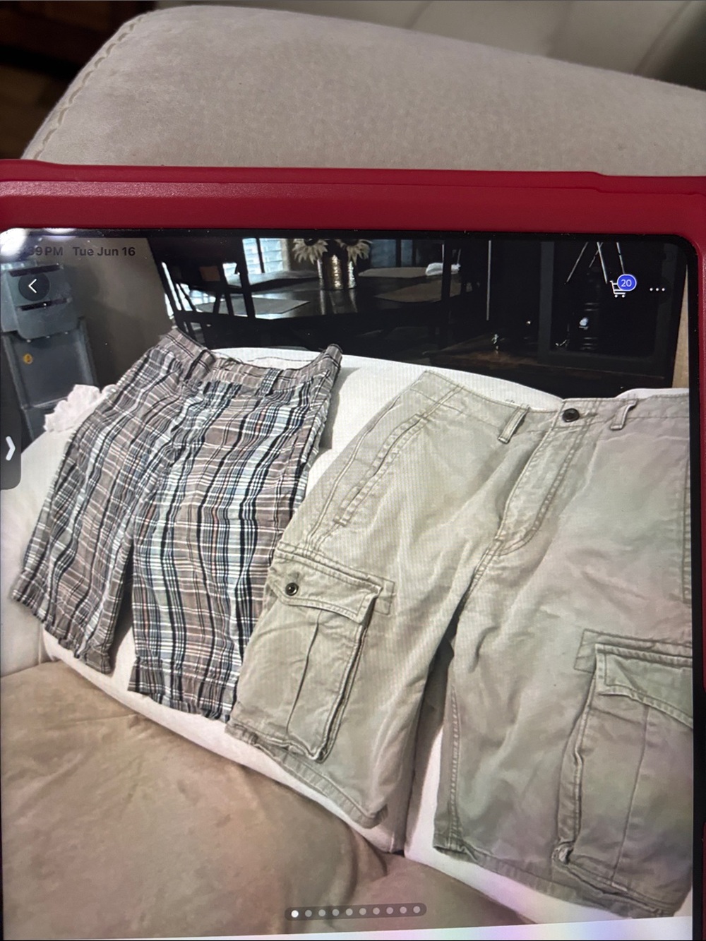 Men's Beige Cargo Shorts – Classic Utility Pocket Short